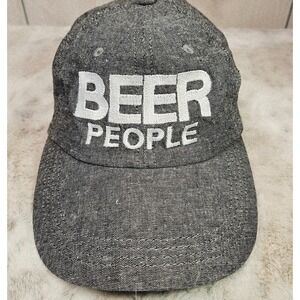Big Accessories Gray Beer People Embroidered Cotton Dad Hat Adjustable OSFM Cap